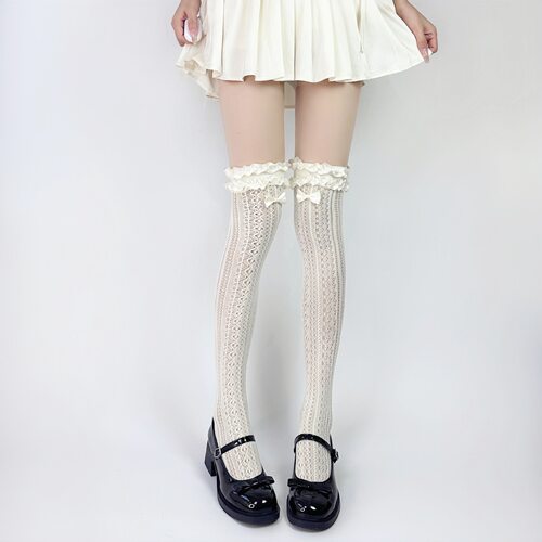 镂空蕾丝Lolita袜子甜美洛丽塔