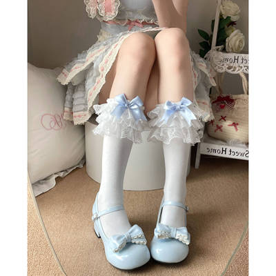 梦幻人偶日系洛丽塔花边小腿袜