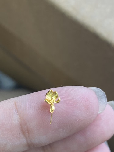 18K金扣头加厚版Au750材质K黄色万能扣头玉项链配件纯18K金K197