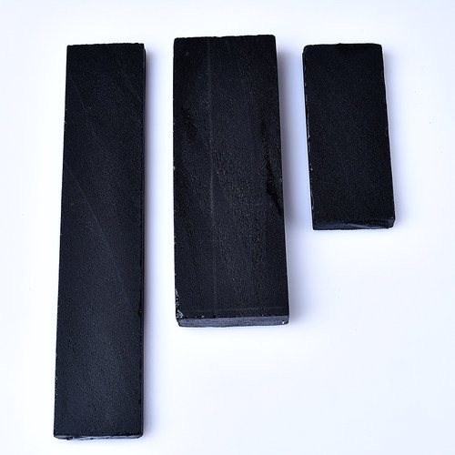 天然黑曜石刀料原石切片板料