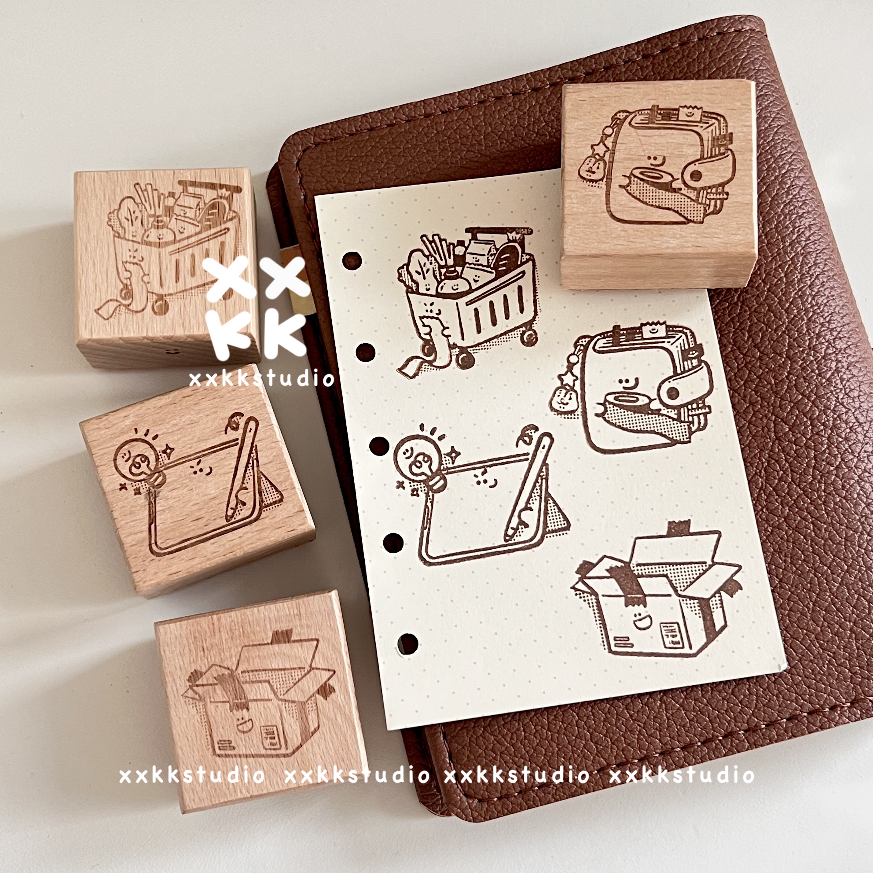 xxkk炫炫酷酷丨原创木质印章光敏印章