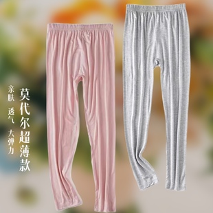 线裤 女士超薄宽松保暖衬裤 妈妈加大码 修身 夏 薄款 打底裤 莫代尔秋裤