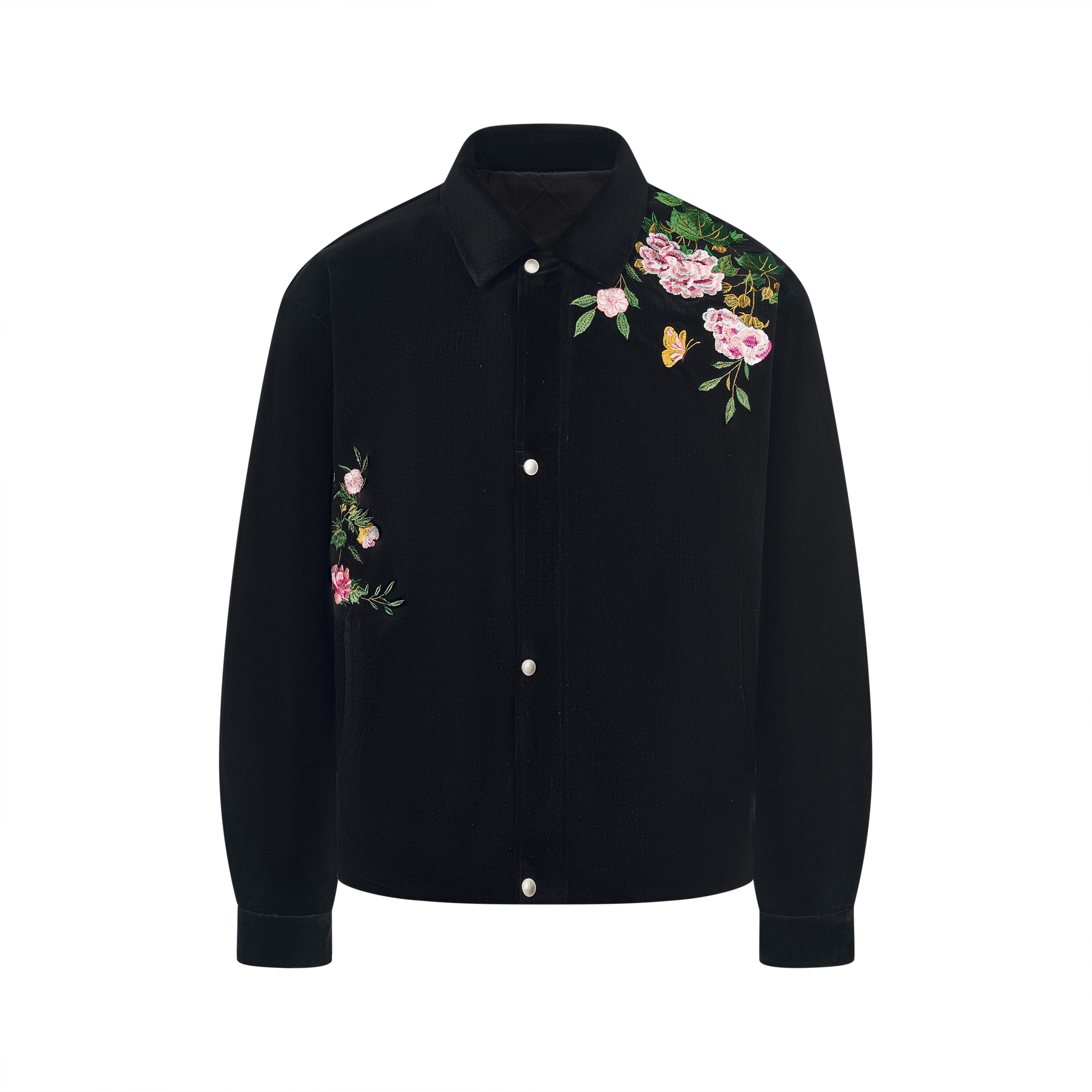 CNEW楚念贰问 新中式国风蝴蝶牡丹刺绣花卉羽绒服男女同款