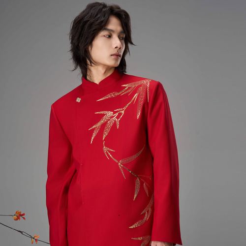 【竹影灵蛇】CNEW楚念贰问新中式新年红色西装外套男女款蛇年限定