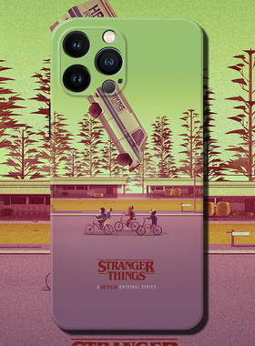 创意插画怪奇物语手机壳iphone12适用于iphone13promax苹果全包边