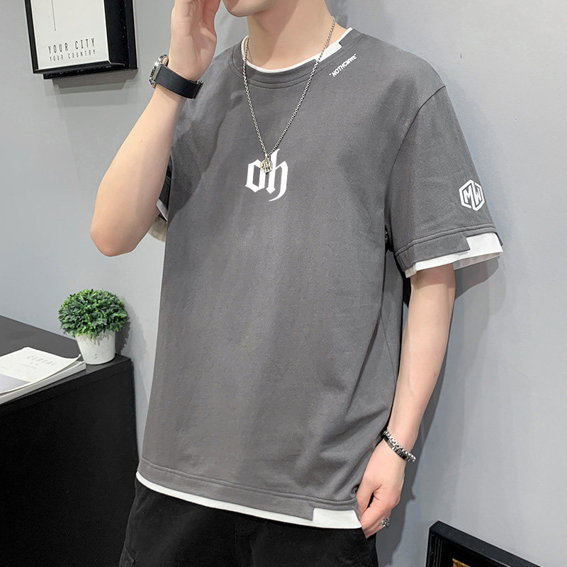 男士夏季纯棉短袖t恤宽松休闲加肥加大潮流青少年半袖衫学生上衣,男装,T恤,淘宝优惠券,粉丝福利购,淘宝优惠卷
