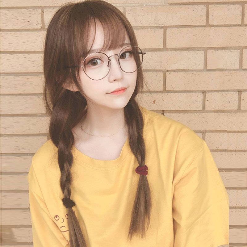 两个辫子逼真网红自然双马尾假发全头长软妹子可爱萝莉塔麻花辫