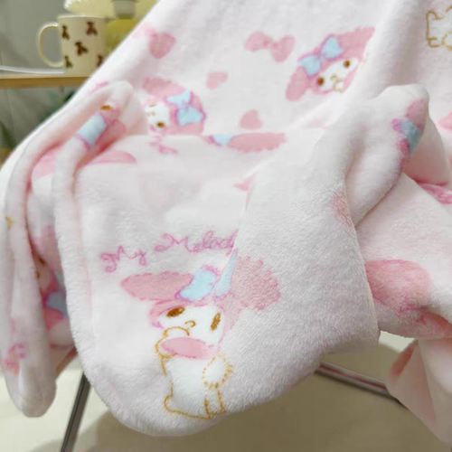 少女粉美乐蒂小毛毯休闲盖毯多款卡通ins午睡毯办公室披肩抱抱毯