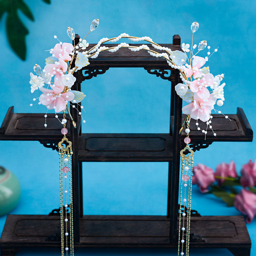 中国风发箍超仙绢花发饰古风
