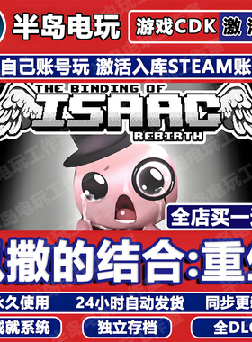 以撒的结合重生Steam激活码CDKEY入库全DLC忏悔胎衣全球国区游戏
