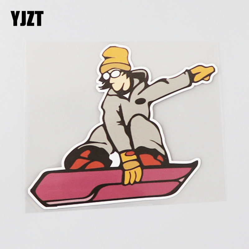 yjzt 冬日滑板极限运动汽车贴纸 卡通个性防水装饰贴 cst154