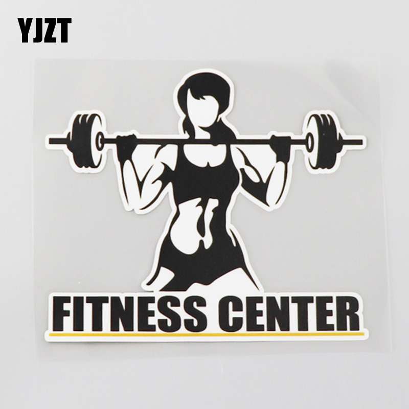 YJZT FITNESS CENTER健身中心 运动创意汽车贴纸 划痕遮挡 CS9327