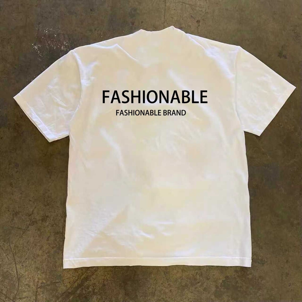 230g重磅创意潮牌的男孩英文字母印花短袖男夏季宽松圆领上衣