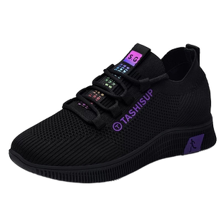 运动鞋女2025秋季透气新款黑色女士旅游网面休闲鞋软底女士工作鞋