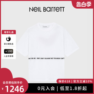 男式 NEIL 尼奥贝奈特2023秋冬新款 T恤上衣休闲简约 BARRETT 短袖