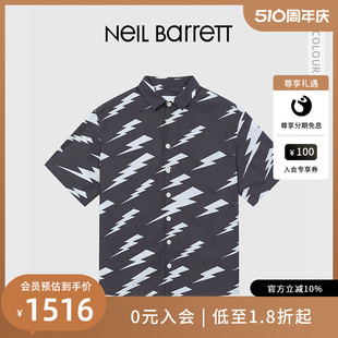 闪电系列 NEIL BARRETT 衬衫 尼奥贝奈特2023春夏新款 男短袖