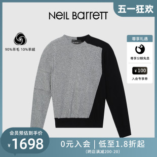 拼色长袖 NEIL 尼奥贝奈特22秋冬男式 羊毛 BARRETT 针织衫