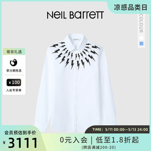 BARRETT 衬衫 尼奥贝奈特22秋冬男式 闪电 NEIL 经典 长袖