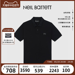 短袖 男式 尼奥贝奈特2023春夏新款 NEIL 简单舒适 BARRETT POLO衫