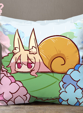 kemomimi酱兽耳酱ケモミミちゃん周边抱枕头定制沙发靠垫含枕芯