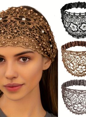4PCS Spring Summer Breathable Bohemian Style Headbands,Plain