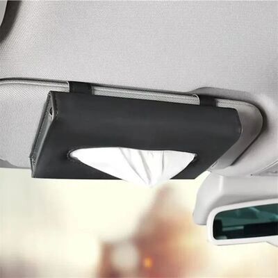 1 pc Creative car sunshade tissue bag car leather tissue box