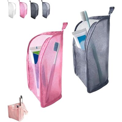 1pc NEW Standing Mesh Toiletry Bag- Large Capacity Waterproo