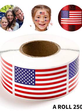 50-250Pc American Flag Stickers USA Patriotic Sticker For