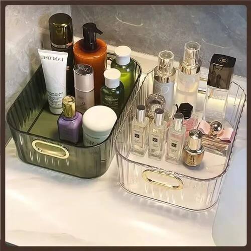 Acrylic Makeup Organizer Stackable Rectangular Storage Drawe