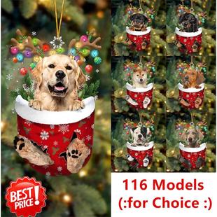 2023 Christmas Ornaments Hanging Decoration Gift Cute Dog Ch