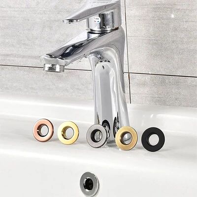 Bathroom Basin Faucet Sink Overflow Cover Brass Six-foot Rin