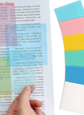 Waterproof PET Transparent Sticky Notes Memo Pad 50 Sheets S