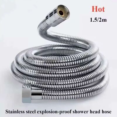 1.5/2m Handheld Shower Head Hose Sets Flexible Anti Winding