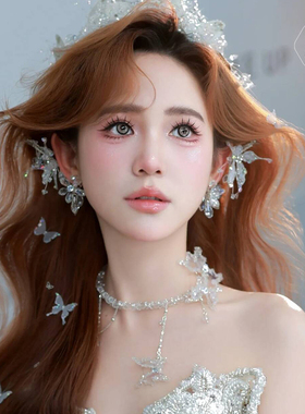 新娘森系灵动蝴蝶颈链