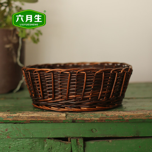 六月生藤编水果筐馒头