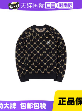 【自营】MLB美职棒男装女装复古老花卫衣圆领舒适套头衫3AMTM0144