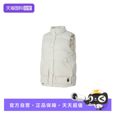 【自营】UA安德玛羽绒马甲女装立领保暖运动服宽松时尚休闲外套