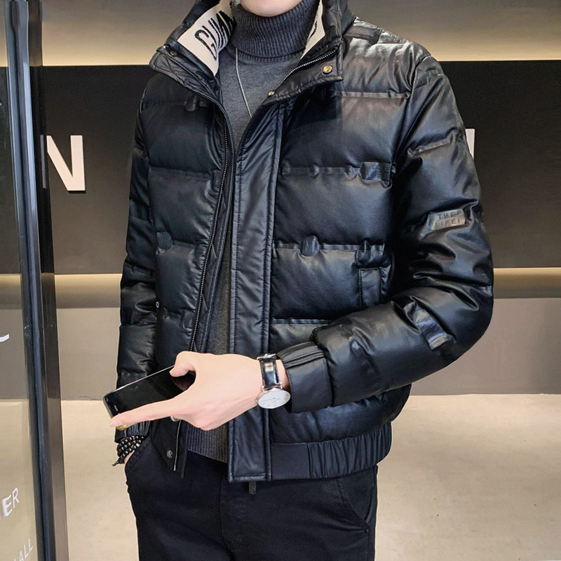 潮牌羽绒服男士轻薄短款2025年新款冬季韩版潮流休闲时尚加厚外套