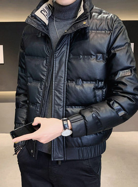 潮牌羽绒服男士轻薄短款2