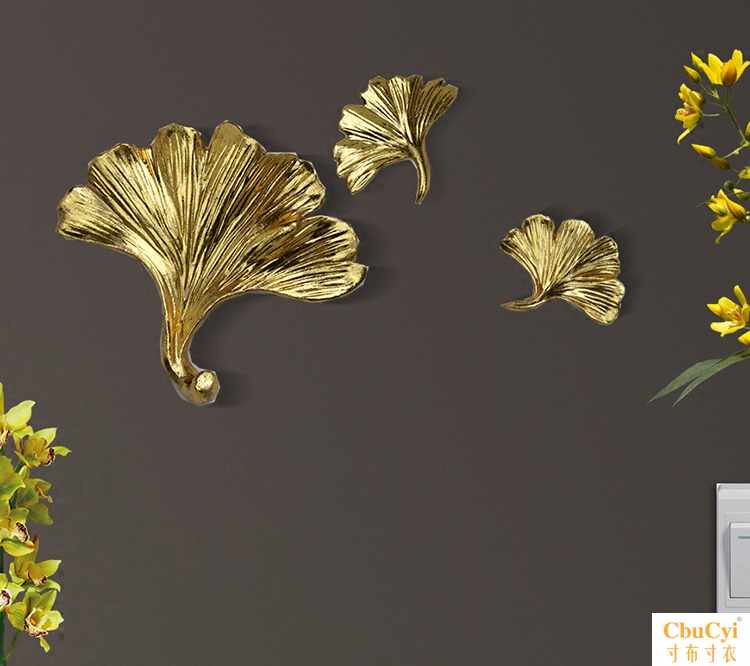 門口挂鑰匙架北歐牆上個性創意臥室銀杏衣架壁挂玄關牆面裝飾挂鈎在類目 家居飾品, 裝飾掛鉤中 - 來自Buy2taobao.com提供專業的淘寶代購服務