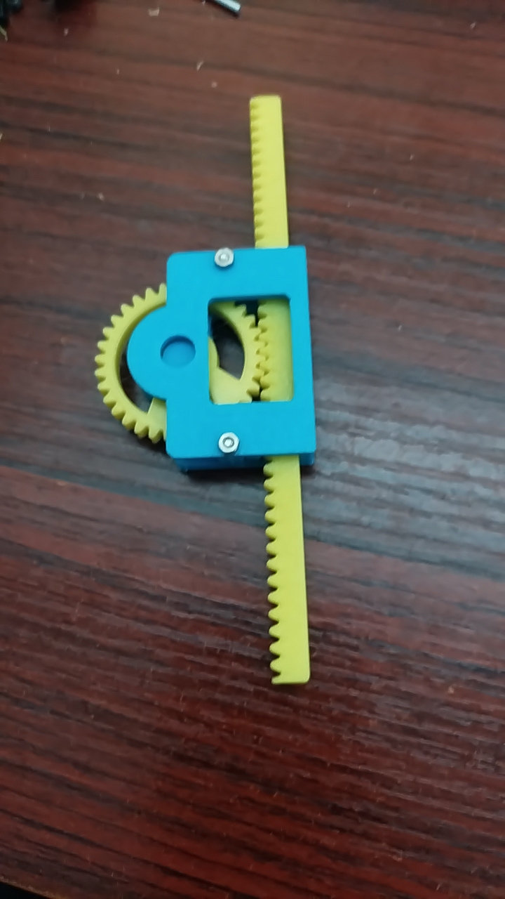 齿条齿轮运动演示教具作品展示支持订做3d打印配件颜色随机