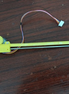 适配28bjy-48步进电机齿条加铁条杆窗帘配件3d打印可订做