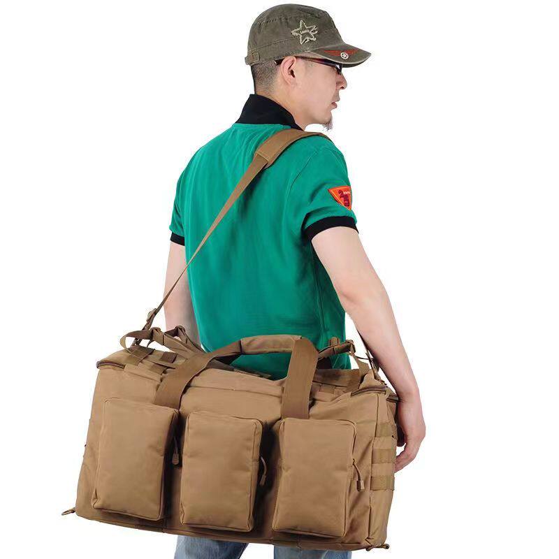 户外60升大容量旅行背包双肩包男帆布结实户外出差旅游行李登山包