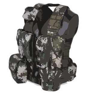 户外迷彩装具战术背心防弹衣马甲装备06携行具配件透气多功能背心