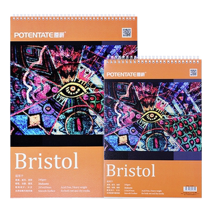 遵爵A3马克笔用本钢笔画速写本A4服装漫画多功能线圈素描本速写淡彩钢笔动漫建筑手绘设计绘画本图画本正方形