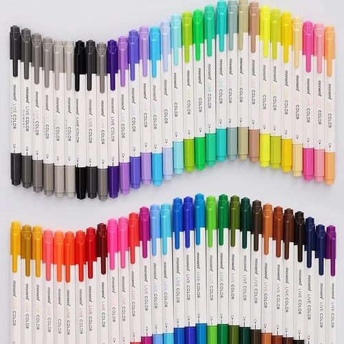 韩国慕那美水彩笔双头粗细纤维笔