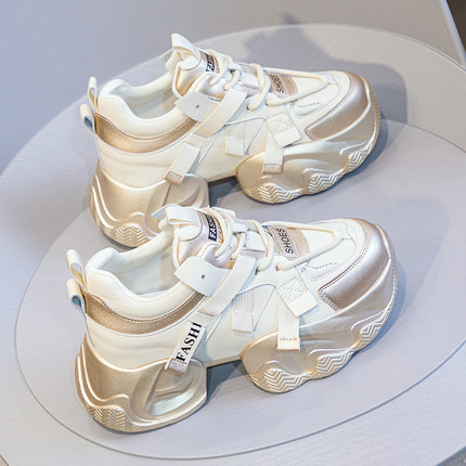 超火内增高7cm老爹鞋女2026年春秋新款厚底运动鞋子爆款休闲女鞋