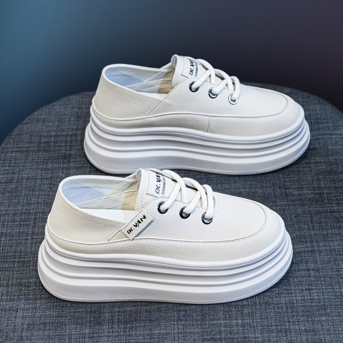 内增高小白鞋女秋季爆款松糕板鞋