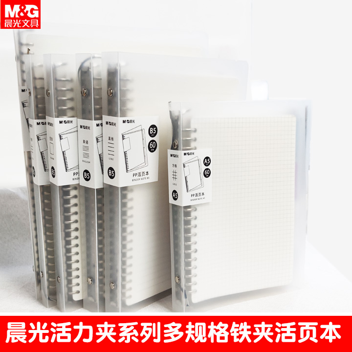 晨光优品标签分栏可拆卸活页本