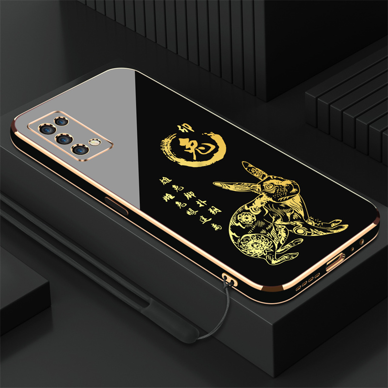 适用oppok7x奢侈电镀硅胶手机壳